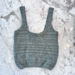 Abercrombie & Fitch “Crochet Square-neck Tank” in color Olive Green - size SMALL